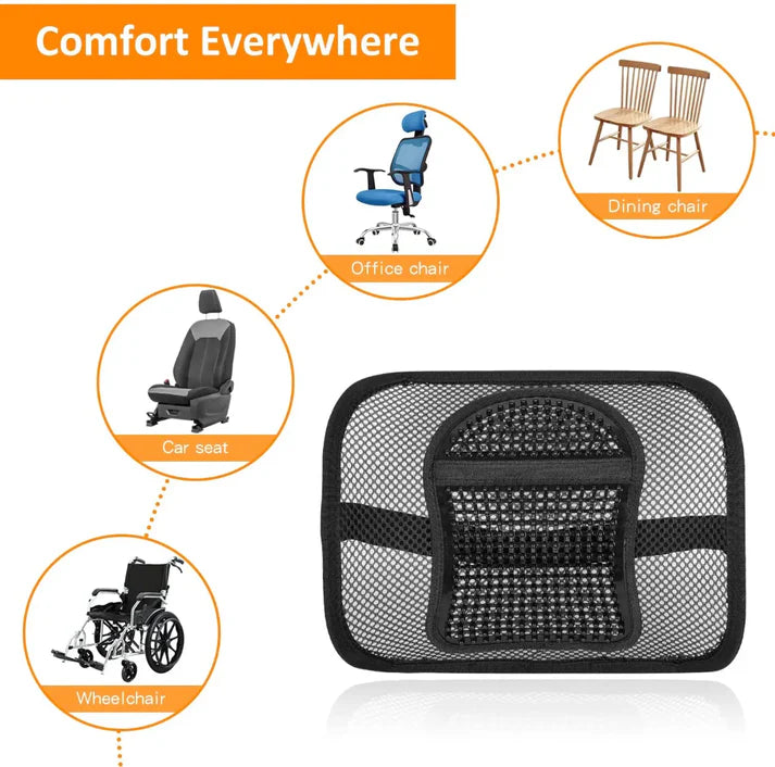 Coussin de Support Lombaire en Maille Respirante