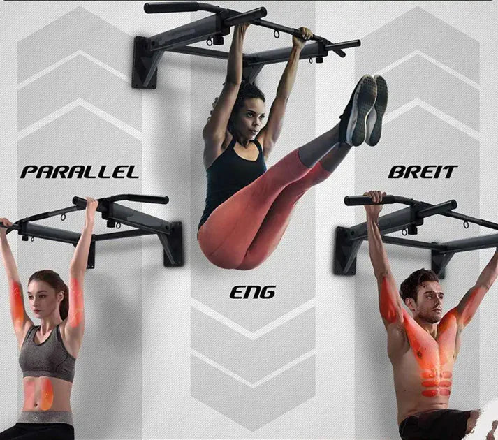 Barre de traction murale noire- barre fixe