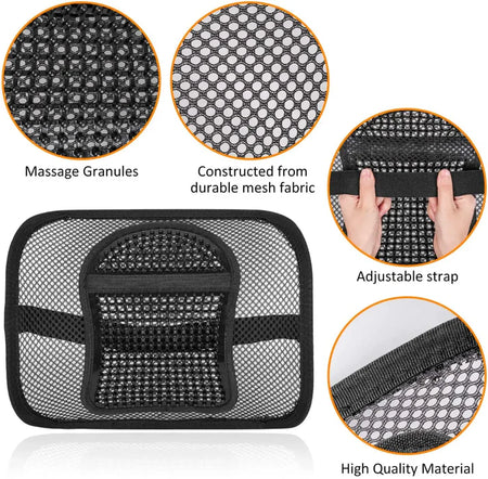 Coussin de Support Lombaire en Maille Respirante